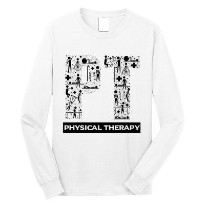Physical Therapy Gait Training Physiotherapy Therapist Gift Long Sleeve Shirt