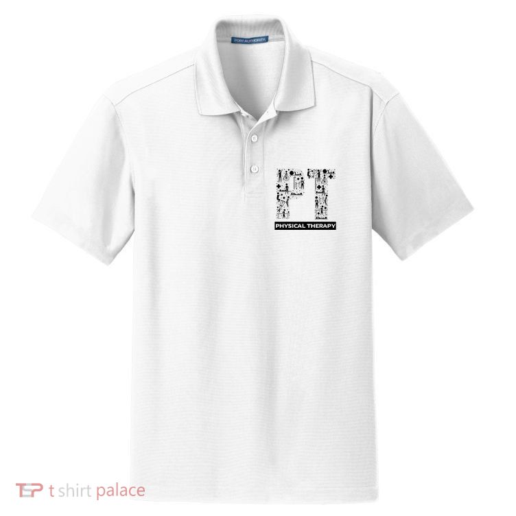 Physical Therapy Gait Training Physiotherapy Therapist Gift Dry Zone Grid Polo