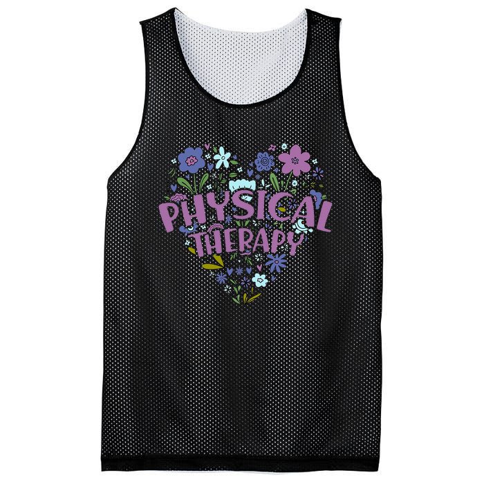 Physical Therapy Gift Love PT Physical Therapist Healthcare Mesh Reversible Basketball Jersey Tank