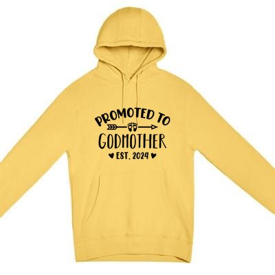 Promoted To Godmother Est. 2024 Future Godmother Premium Pullover Hoodie