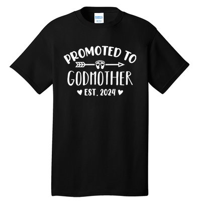 Promoted To Godmother Est. 2024 Future Godmother Tall T-Shirt