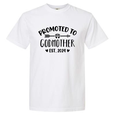 Promoted To Godmother Est. 2024 Future Godmother Garment-Dyed Heavyweight T-Shirt