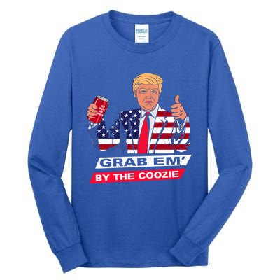 President Trump Grab Em' Funny President Quote Xmas Gift Tall Long Sleeve T-Shirt