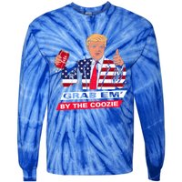 President Trump Grab Em' Funny President Quote Xmas Gift Tie-Dye Long Sleeve Shirt