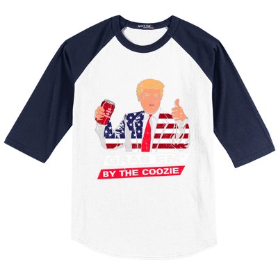 President Trump Grab Em' Funny President Quote Xmas Gift Baseball Sleeve Shirt