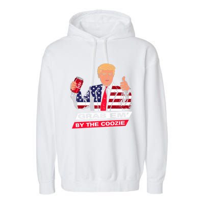 President Trump Grab Em' Funny President Quote Xmas Gift Garment-Dyed Fleece Hoodie