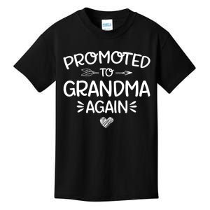 Promoted to Grandma Again New Nana Granny Mothers Day Wo Kids T-Shirt