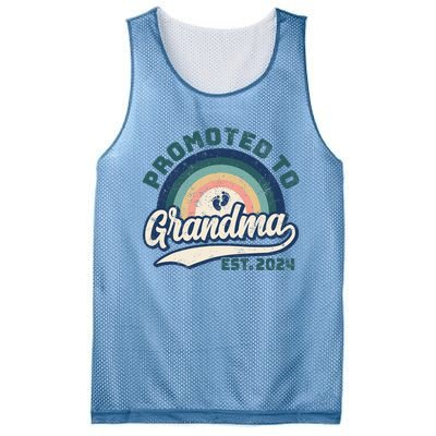 Promoted To Grandma 2024 Soon to be Grandmother New Grandma Mesh Reversible Basketball Jersey Tank