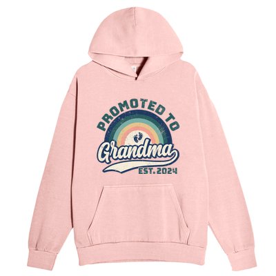 Promoted To Grandma 2024 Soon to be Grandmother New Grandma Urban Pullover Hoodie