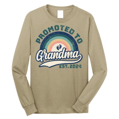 Promoted To Grandma 2024 Soon to be Grandmother New Grandma Long Sleeve Shirt