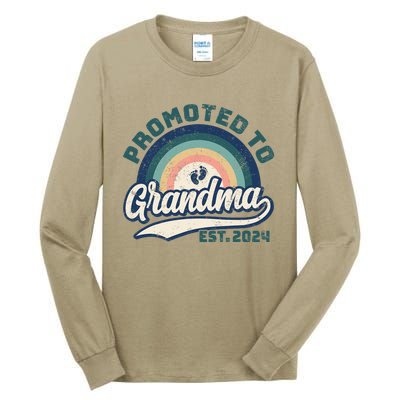 Promoted To Grandma 2024 Soon to be Grandmother New Grandma Tall Long Sleeve T-Shirt