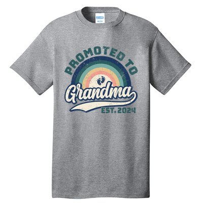 Promoted To Grandma 2024 Soon to be Grandmother New Grandma Tall T-Shirt