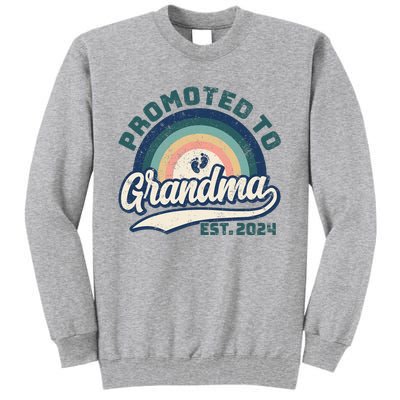 Promoted To Grandma 2024 Soon to be Grandmother New Grandma Tall Sweatshirt