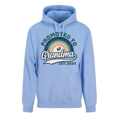 Promoted To Grandma 2024 Soon to be Grandmother New Grandma Unisex Surf Hoodie