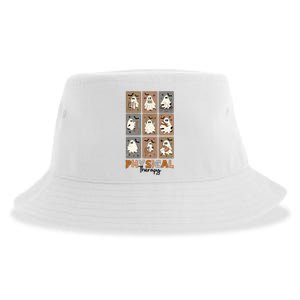 Physical Therapy Ghost Halloween Sustainable Bucket Hat