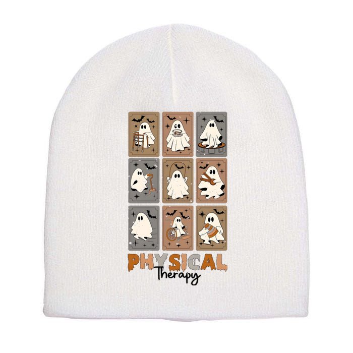 Physical Therapy Ghost Halloween Short Acrylic Beanie