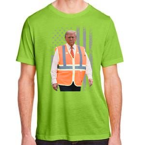 President Trump Garbage Truck Worker Vest Maga 2025 Adult ChromaSoft Performance T-Shirt