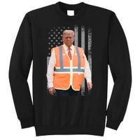 President Trump Garbage Truck Worker Vest Maga 2025 Sweatshirt