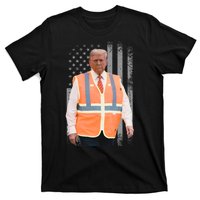 President Trump Garbage Truck Worker Vest Maga 2025 T-Shirt