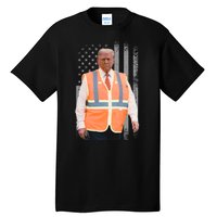 President Trump Garbage Truck Worker Vest Maga 2025 Tall T-Shirt