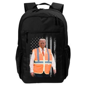 President Trump Garbage Truck Worker Vest Maga 2025 Daily Commute Backpack