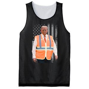 President Trump Garbage Truck Worker Vest Maga 2025 Mesh Reversible Basketball Jersey Tank