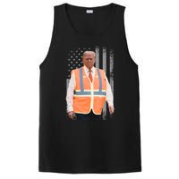 President Trump Garbage Truck Worker Vest Maga 2025 PosiCharge Competitor Tank