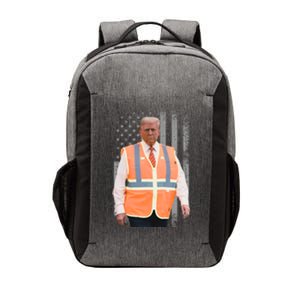 President Trump Garbage Truck Worker Vest Maga 2025 Vector Backpack