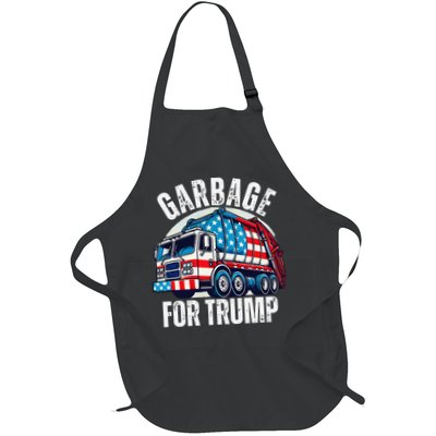 Proud Trump Garbage Supporter Garbage For Trump Garbage Full-Length Apron With Pockets