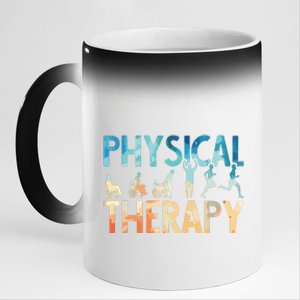 Physical Therapy Gift Physical Therapist Assistant 11oz Black Color Changing Mug