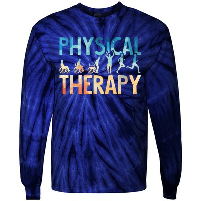 Physical Therapy Gift Physical Therapist Assistant Tie-Dye Long Sleeve Shirt