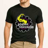 Planet Thiccness Gym Thickness Funny Joke Workout Lover Cooling Performance Crew T-Shirt