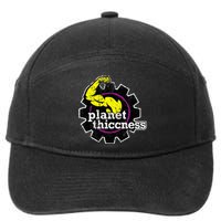 Planet Thiccness Gym Thickness Funny Joke Workout Lover 7-Panel Snapback Hat