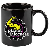 Planet Thiccness Gym Thickness Funny Joke Workout Lover 11oz C Handle Ceramic Mug