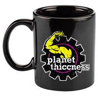 Planet Thiccness Gym Thickness Funny Joke Workout Lover 11oz C Handle Ceramic Mug