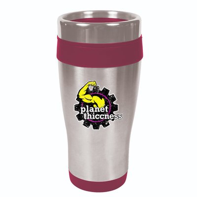 Planet Thiccness Gym Thickness Funny Joke Workout Lover 16oz Travel Tumbler