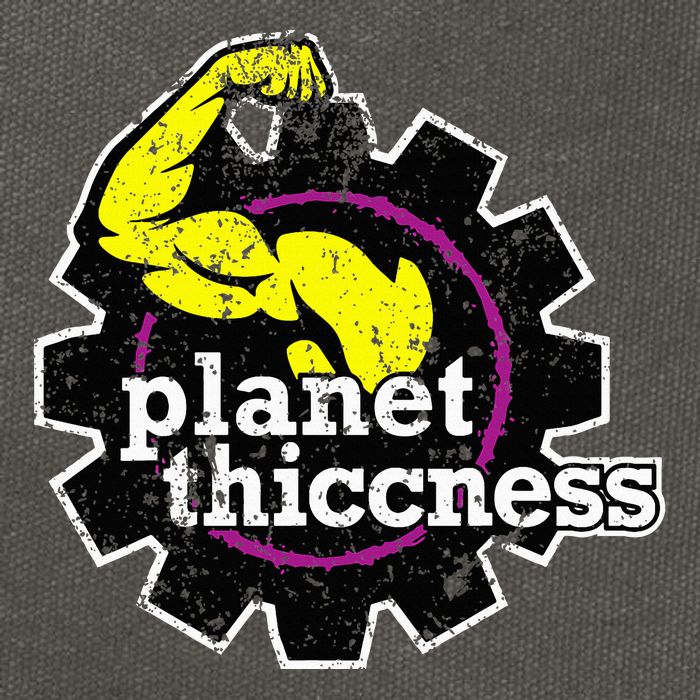 Planet Thiccness Gym Thickness Funny Joke Workout Lover Cotton Canvas Backpack