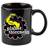Planet Thiccness Gym Thickness Funny Joke Workout Lover 11oz C Handle Ceramic Mug
