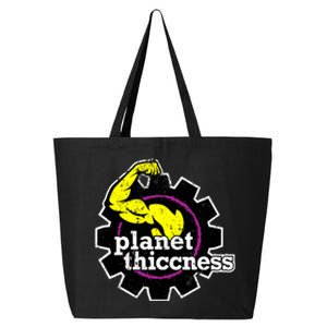 Planet Thiccness Gym Thickness Funny Joke Workout Lover 25L Jumbo Tote