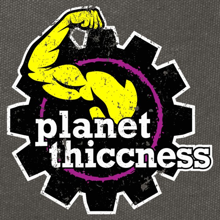 Planet Thiccness Gym Thickness Funny Joke Workout Lover Cotton Canvas Backpack