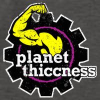 Planet Thiccness Gym Thickness Funny Joke Workout Lover Vector Backpack
