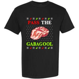 Pass the Gabagool Tacky Ugly Christmas Garment-Dyed Heavyweight T-Shirt