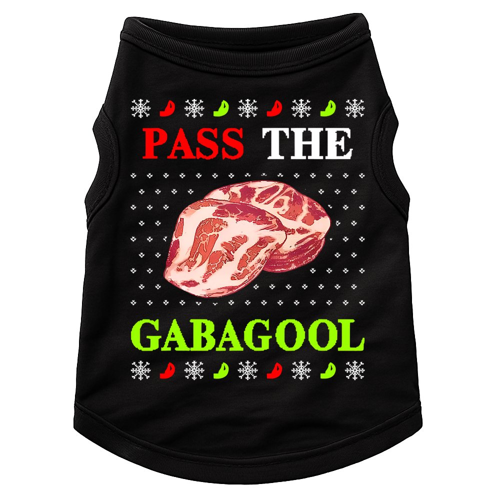 Pass the Gabagool Tacky Ugly Christmas Doggie Tank