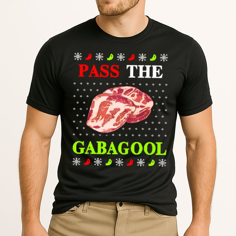 Pass the Gabagool Tacky Ugly Christmas Performance Shirt