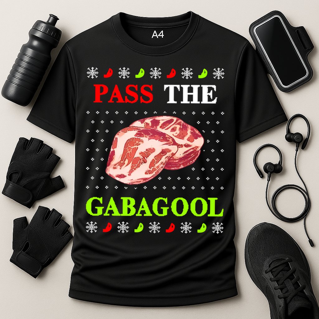 Pass the Gabagool Tacky Ugly Christmas Performance Shirt