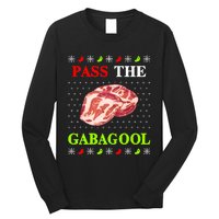 Pass the Gabagool Tacky Ugly Christmas Long Sleeve Shirt