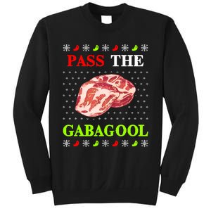 Pass the Gabagool Tacky Ugly Christmas Sweatshirt