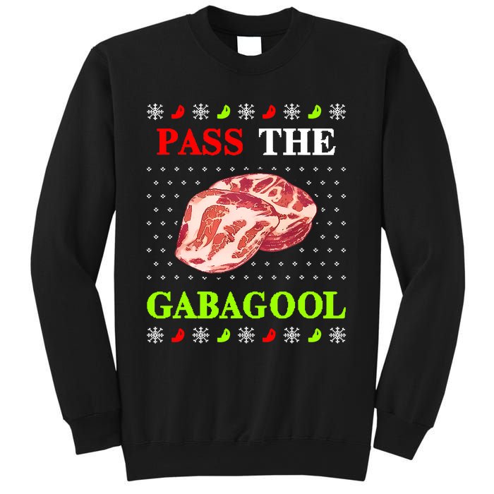 Pass the Gabagool Tacky Ugly Christmas Sweatshirt