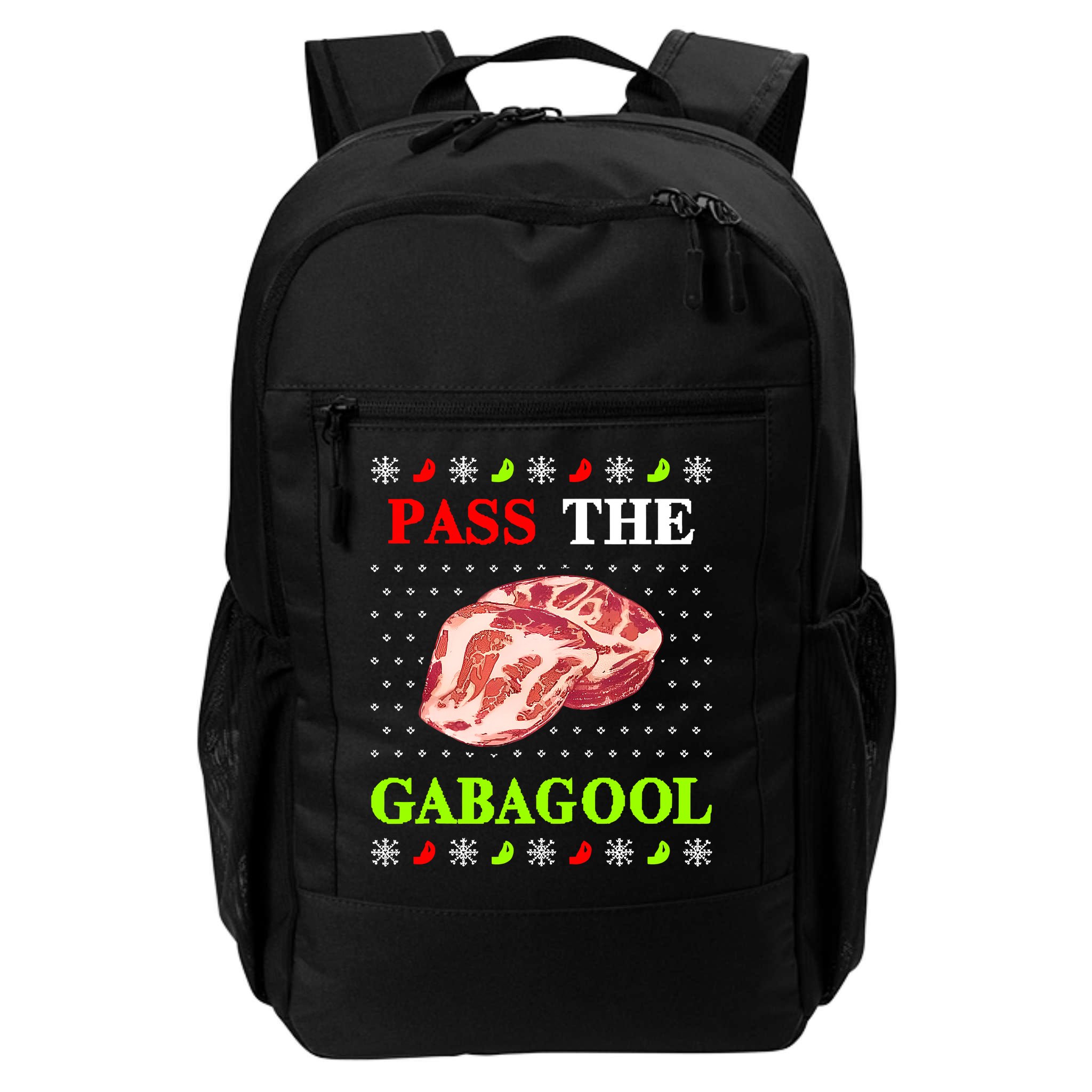 Pass the Gabagool Tacky Ugly Christmas Backpack