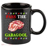 Pass the Gabagool Tacky Ugly Christmas 11oz C Handle Ceramic Mug